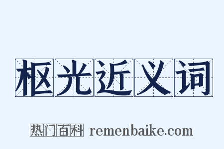 枢光近义词是什么意思的图片